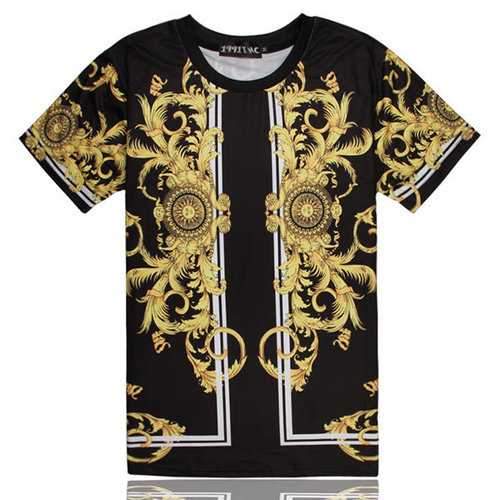 Mens Fashion 3D Short Sleeve T-Shirt
