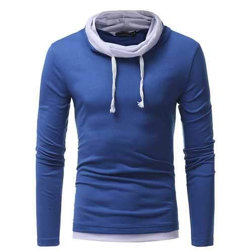 Brief Long Sleeve Slim Fit Casual T-shirt for Men