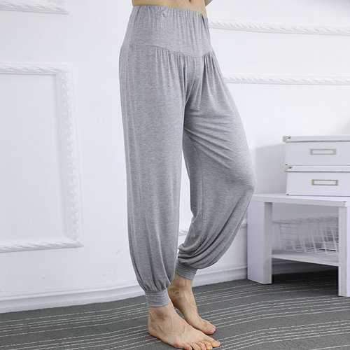 Mens Large Size High Waist Soft Loose Casual Bloomers