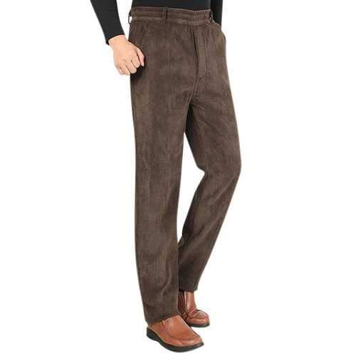 Fall Winter Warm Thick Casual Business Pants