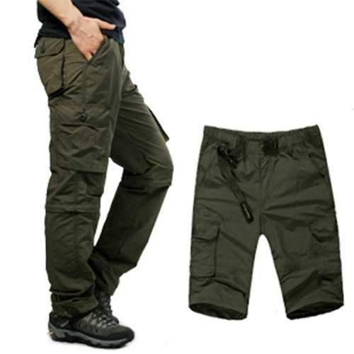 Mens Outdoor Pants Detachable Sport Shorts