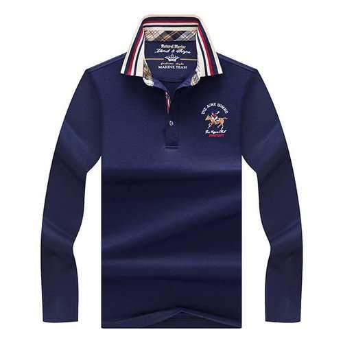 Printed Collar Casual Business Golf Shirt