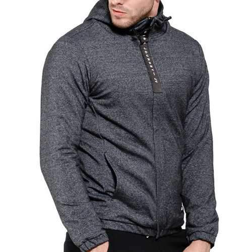 Mens Fashion Zip Up Hoodie Thicken Sportswear