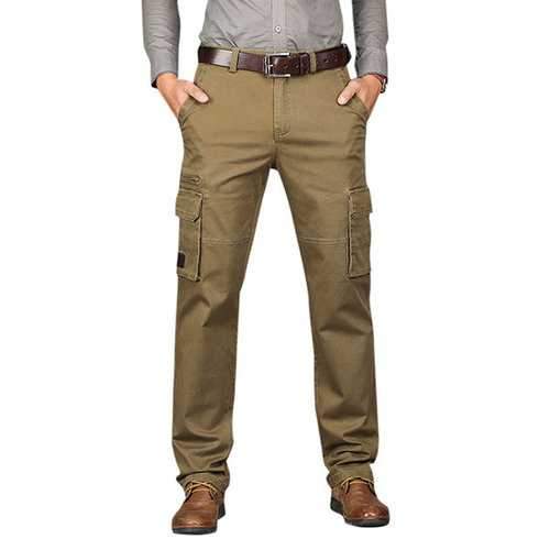 Business Casual Straight Cargo Pants
