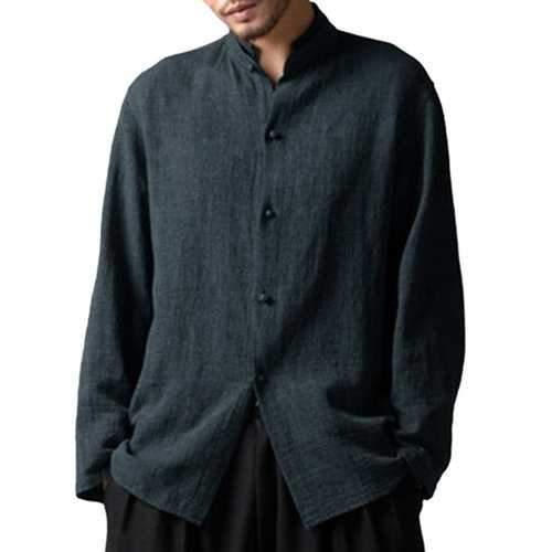 Men Retro Loose Casual Shirt