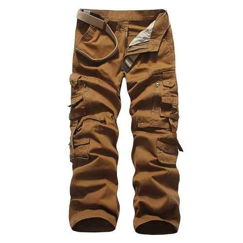 Cotton Multi-pocket Cargo Pants