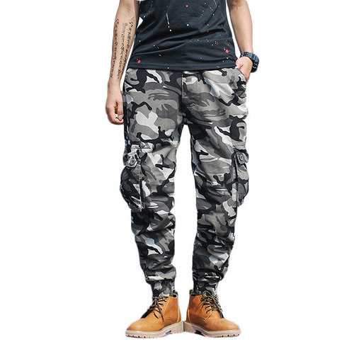 Camouflage Multi-pocket Cargo Pants