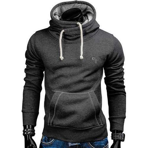 Solid Color Slim Fit Casual Hoodies