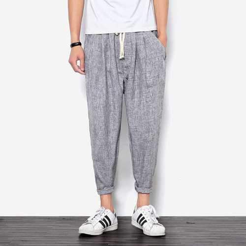 Breathable Cotton Linen Casual Pants