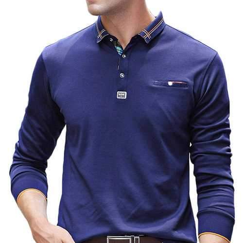 Business Casual Printed Collar Golf Shirt