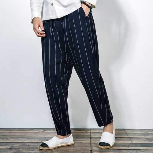 Striped Printed Baggy Loose Harem Pants