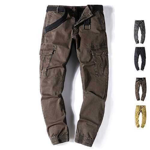 Outdoor Cotton Multi-pocket Cargo Pants