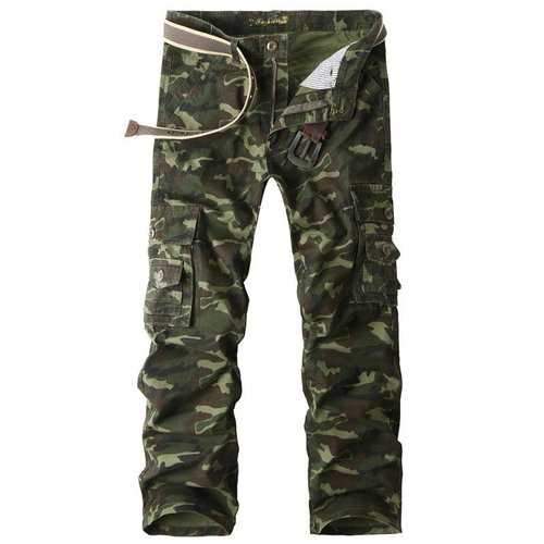 100% Cotton Camouflage Cargo Pants