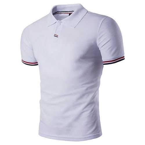 Lapel Cotton Comfy Pullover Casual Golf Shirts