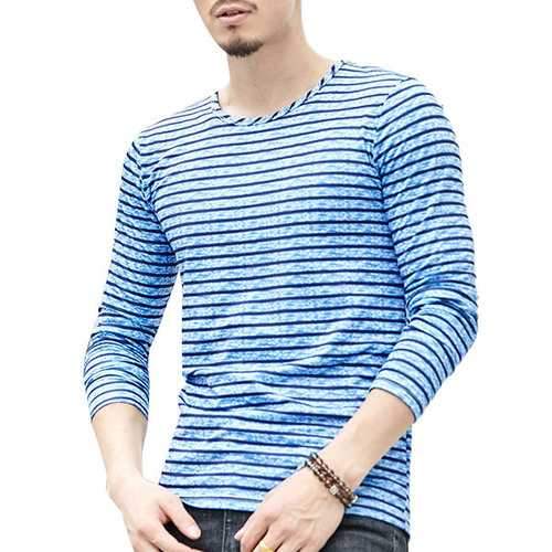 Striped Printing Comfy Casual T Shirts