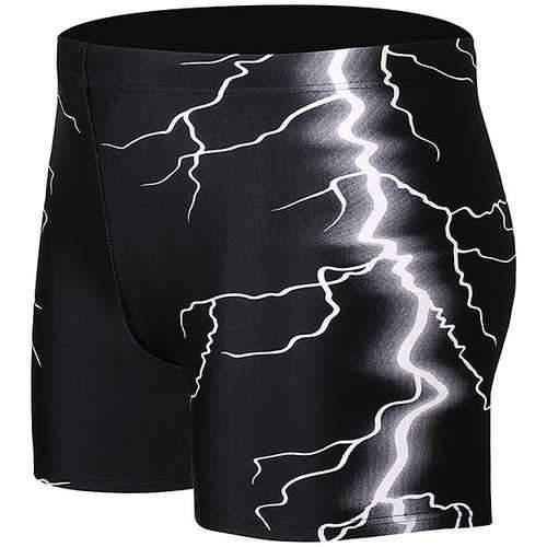 Men Lightning Printing Swimwear