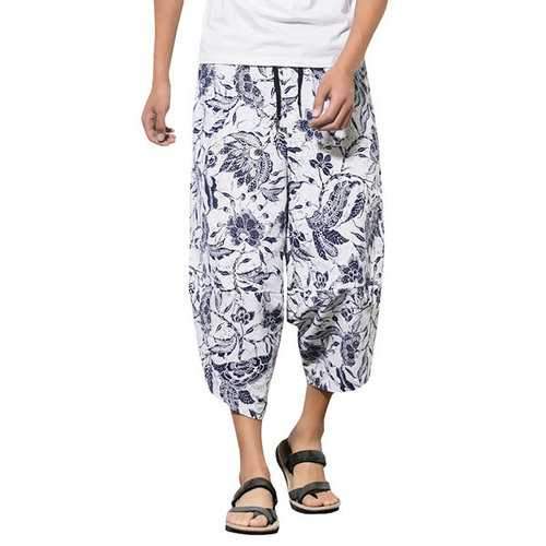 Loose Haren Calf-Length Pants