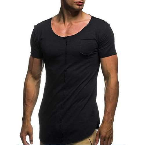 Mens Thin Cotton Breathable Casual T Shirt