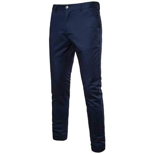Mens Business Casual Zipper Pants