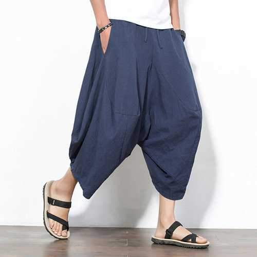 Baggy Loose Casual Cotton Harem Pants