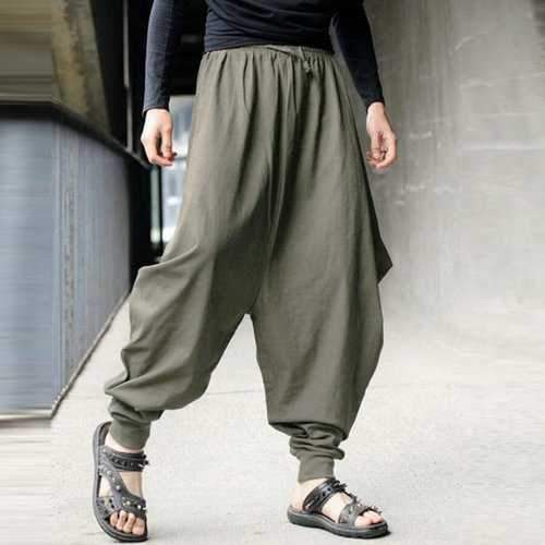 Casual Cotton Linen Loose Harem Pants