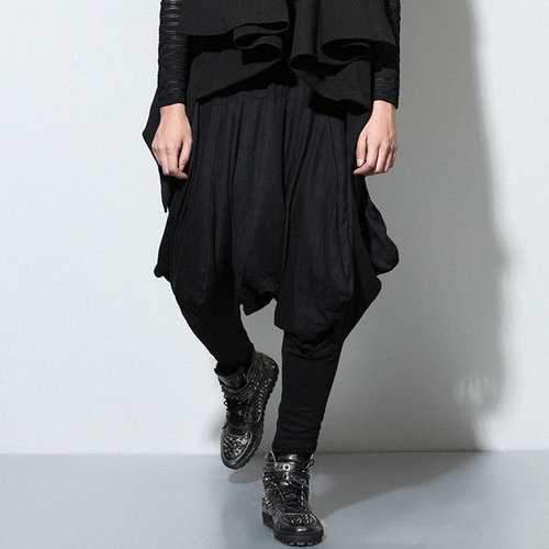 Hip-Hop Solid Color Harem Pants