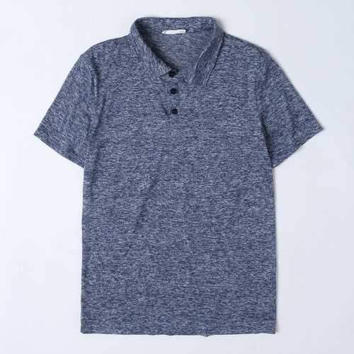 Business Casual Pure Color Golf Shirts