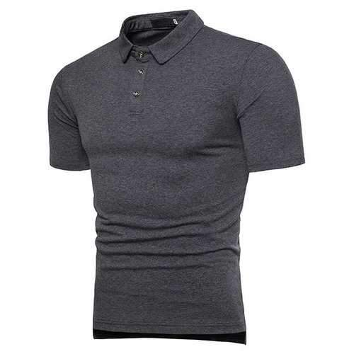 Business Solid Color Cotton  Golf Shirt