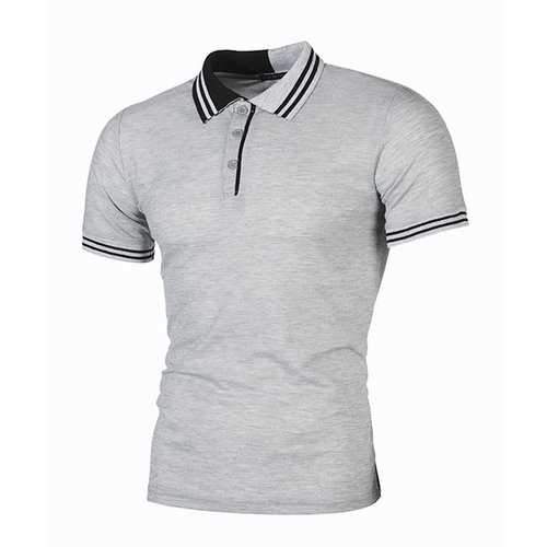Business Casual Pullover Comfy Striped Collor Golf Shirt