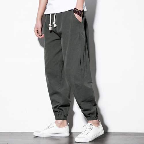 Linen Casual Baggy Loose Harem Pants