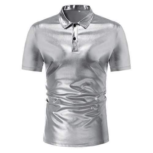 Night Club Shiny Shirt Dress Shirt