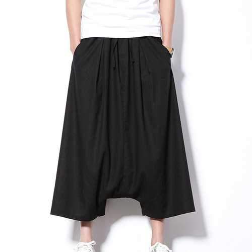Linen Casual Baggy Wide Leg Pants