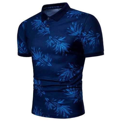 Printed Cotton Business Casual Golf Shirt