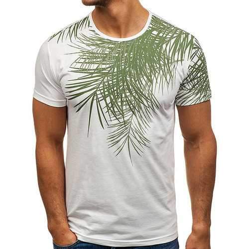 Leaf Printing Casual Summer T Shirts
